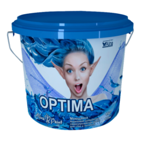Краска водоэмульсионная, Alina Paint OPTIMA, 25кг (интерьерная, супермоющаяся, всесезонная)