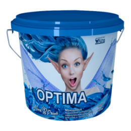 Краска водоэмульсионная, Alina Paint OPTIMA, 15кг (интерьерная, супермоющаяся, всесезонная)